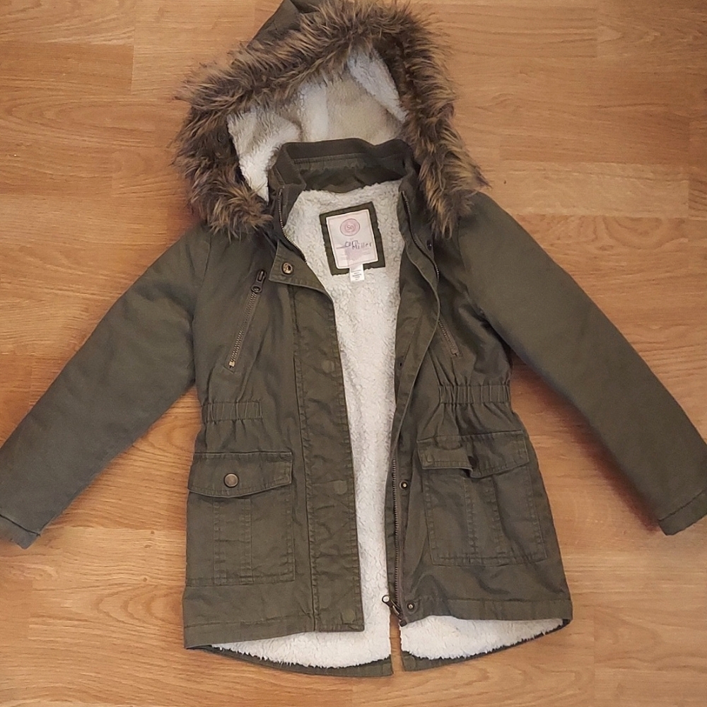 Sherpa Lined Spring/Fall Coat